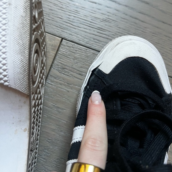 Adidas Black and White Athletic Shoes - Picture 6 of 6